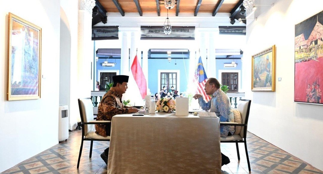 Pertemuan Presiden Prabowo dengan PM Anwar Ibrahim di Rumah Tangsi Malaysia