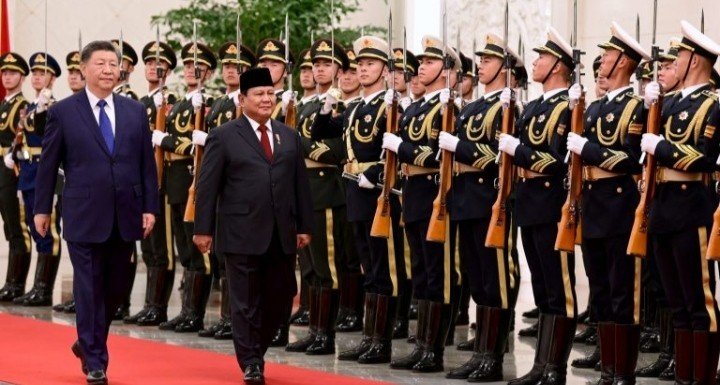 Kunjungan Kenegaraan Perdana, Presiden Prabowo Disambut Upacara Kenegaraan oleh Presiden Xi Jinping