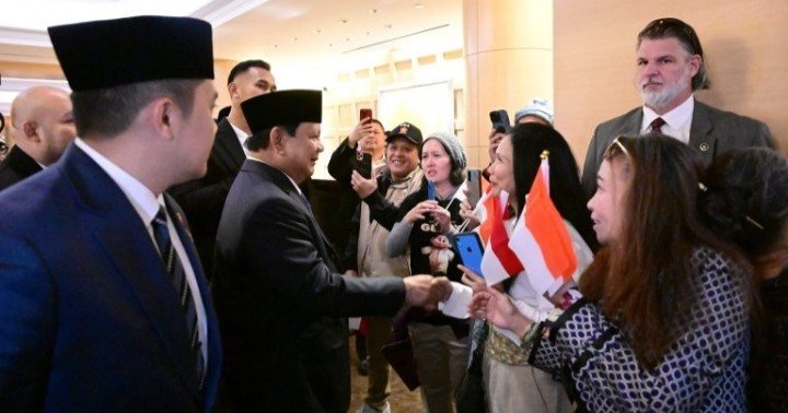 Masyarakat Indonesia Sambut Hangat Kedatangan Presiden Prabowo di Washington DC