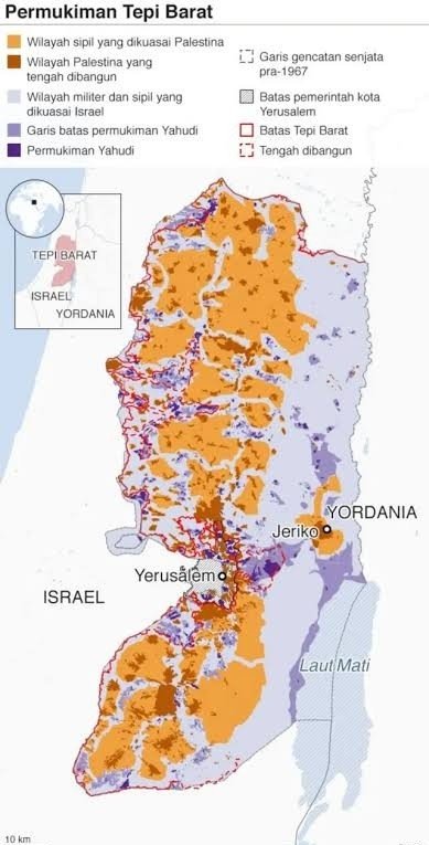 Palestina Menuduh Israel Melakukan Aneksasi de facto di Tepi Barat