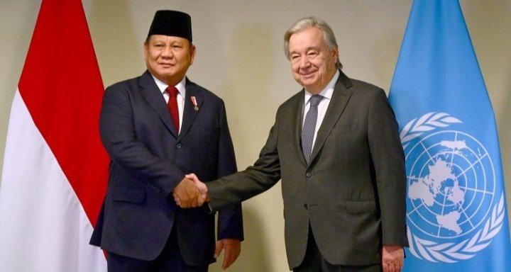 Presiden Prabowo dan Sekjen PBB Antonio Guterres Bahas Sejumlah Isu Strategis dalam Pertemuan Bilate